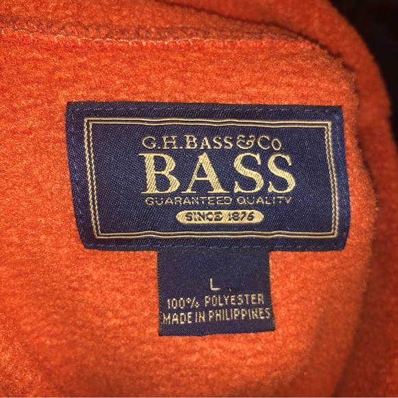 Gh bass mens fleece sweater size large - Picture 5 of 5